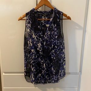 Silk sheet patterned blouse